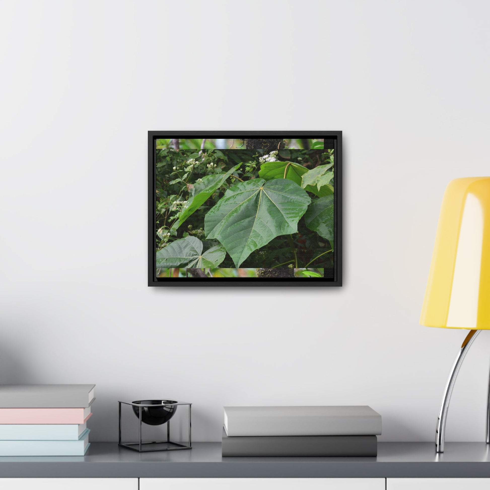 Rainforest Trails & Views - Gallery Canvas Wraps, Horizontal Frame - El Yunque National Forest - Puerto Rico - Rio Sabana trail - one of 250 plant species of l Yunque - Green Forest Home