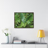 Rainforest Trails & Views - Gallery Canvas Wraps, Horizontal Frame - El Yunque National Forest - Puerto Rico - Rio Sabana trail - one of 250 plant species of l Yunque - Green Forest Home