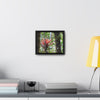 Rainforest Trails & Views - Gallery Canvas Wraps, Horizontal Frame - El Yunque National Forest - Puerto Rico - Rio Sabana trail - rare RED bromeliad - Green Forest Home