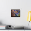 Rainforest Trails & Views - Gallery Canvas Wraps, Horizontal Frame - El Yunque National Forest - Puerto Rico - Rio Sabana Trail Sierra Palm destroyed by Maria - color enhanced - Green Forest Home