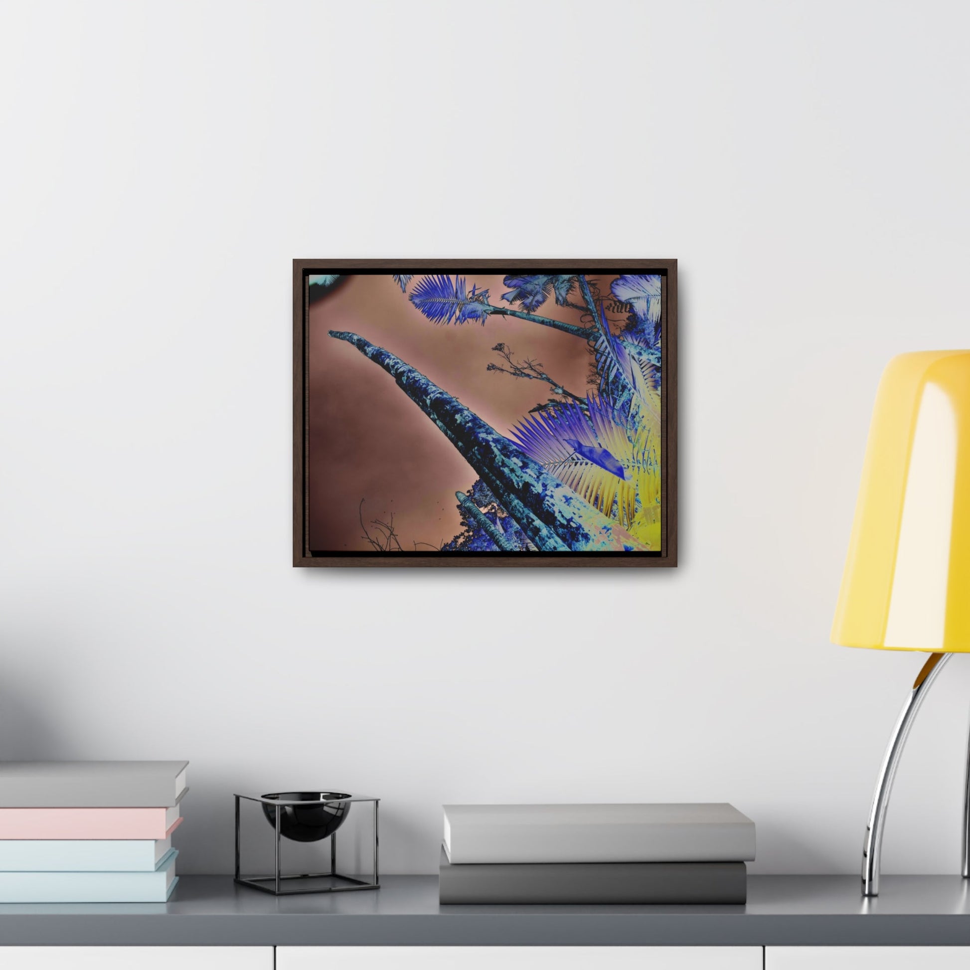 Rainforest Trails & Views - Gallery Canvas Wraps, Horizontal Frame - El Yunque National Forest - Puerto Rico - Rio Sabana Trail Sierra Palm destroyed by Maria - color enhanced - Green Forest Home