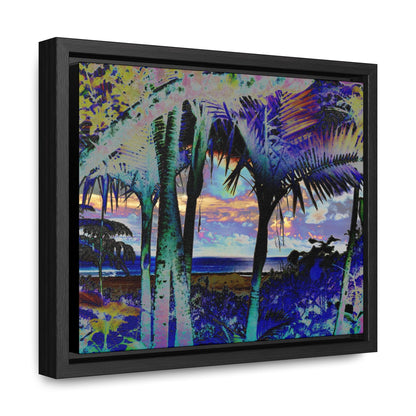 Rainforest Trails & Views - Gallery Canvas Wraps, Horizontal Frame - El Yunque National Forest - Puerto Rico - Rio Sabana Trail Sunset Color-Enhanced to reveal amazing details - Green Forest Home