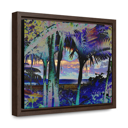 Rainforest Trails & Views - Gallery Canvas Wraps, Horizontal Frame - El Yunque National Forest - Puerto Rico - Rio Sabana Trail Sunset Color-Enhanced to reveal amazing details - Green Forest Home