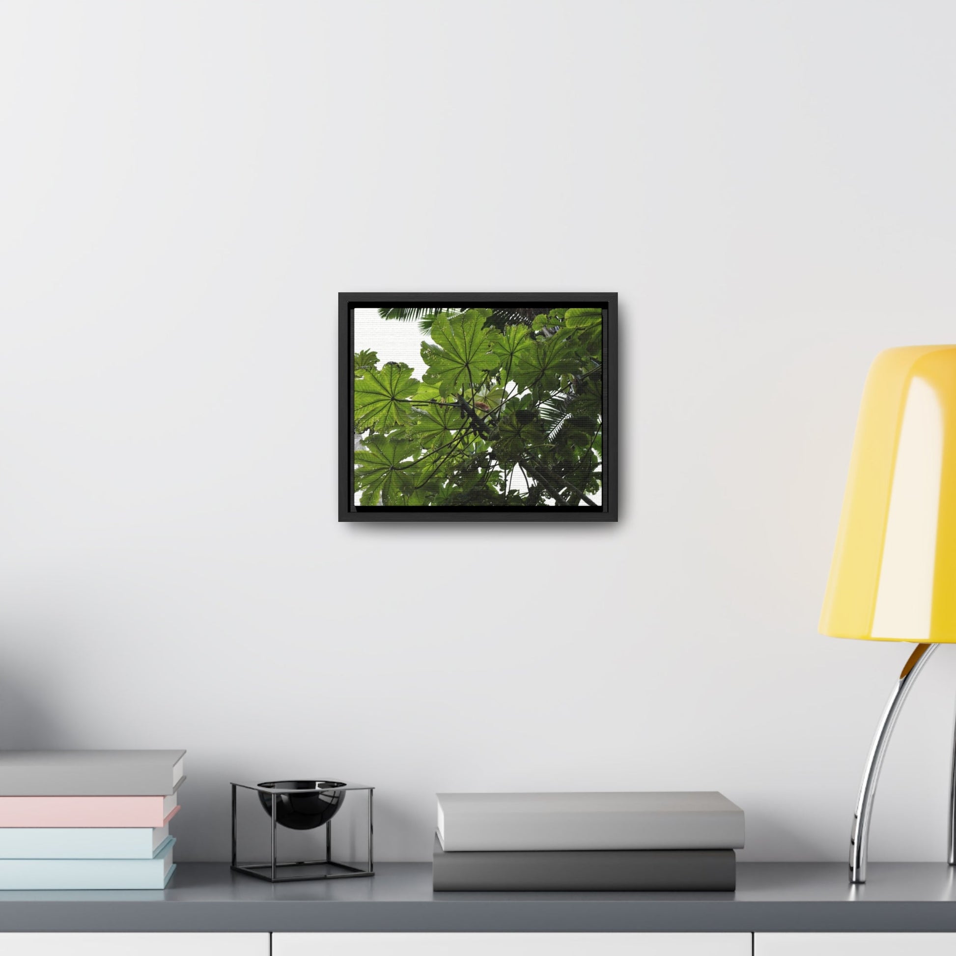 Rainforest Trails & Views - Gallery Canvas Wraps, Horizontal Frame - El Yunque National Forest - Puerto Rico - Rio Sabana Trail - Yagrumo Tree - Green Forest Home