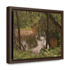 Rainforest Trails & Views - Gallery Canvas Wraps, Horizontal Frame - El Yunque National Forest - Puerto Rico - Rio Sabana upper winding river - Green Forest Home