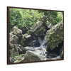 Rainforest Trails & Views - Gallery Canvas Wraps, Horizontal Frame - El Yunque National Forest - Puerto Rico - River near recreation area in El Yunque - Green Forest Home
