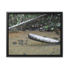 Rainforest Trails & Views - Gallery Canvas Wraps, Horizontal Frame - El Yunque National Forest - Puerto Rico - Sierra Palm buried in the sand - Rio Sabana river - Green Forest Home