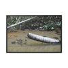 Rainforest Trails & Views - Gallery Canvas Wraps, Horizontal Frame - El Yunque National Forest - Puerto Rico - Sierra Palm buried in the sand - Rio Sabana river - Green Forest Home