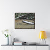 Rainforest Trails & Views - Gallery Canvas Wraps, Horizontal Frame - El Yunque National Forest - Puerto Rico - Sierra Palm buried in the sand - Rio Sabana river - Green Forest Home