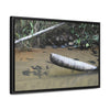 Rainforest Trails & Views - Gallery Canvas Wraps, Horizontal Frame - El Yunque National Forest - Puerto Rico - Sierra Palm buried in the sand - Rio Sabana river - Green Forest Home