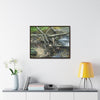 Rainforest Trails & Views - Gallery Canvas Wraps, Horizontal Frame - El Yunque National Forest - Puerto Rico - Tangle due to flodding the Rio Sabana river - Green Forest Home