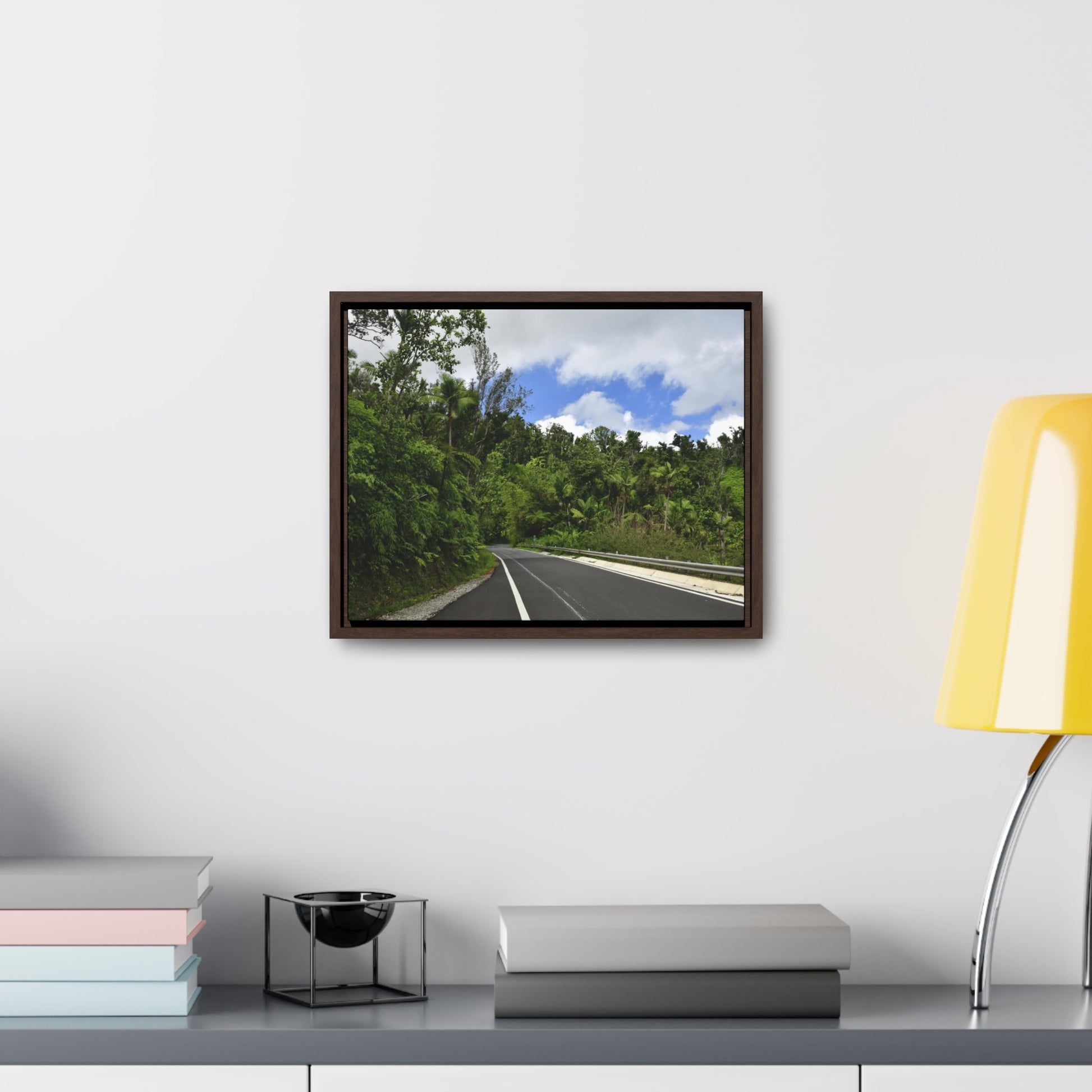 Rainforest Trails & Views - Gallery Canvas Wraps, Horizontal Frame - El Yunque National Forest - Puerto Rico - The amazing road into El Yunque (north) PR 191 - Green Forest Home