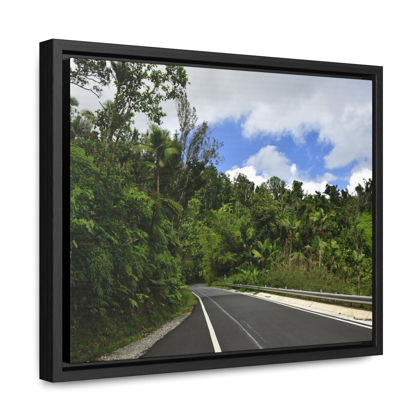Rainforest Trails & Views - Gallery Canvas Wraps, Horizontal Frame - El Yunque National Forest - Puerto Rico - The amazing road into El Yunque (north) PR 191 - Green Forest Home