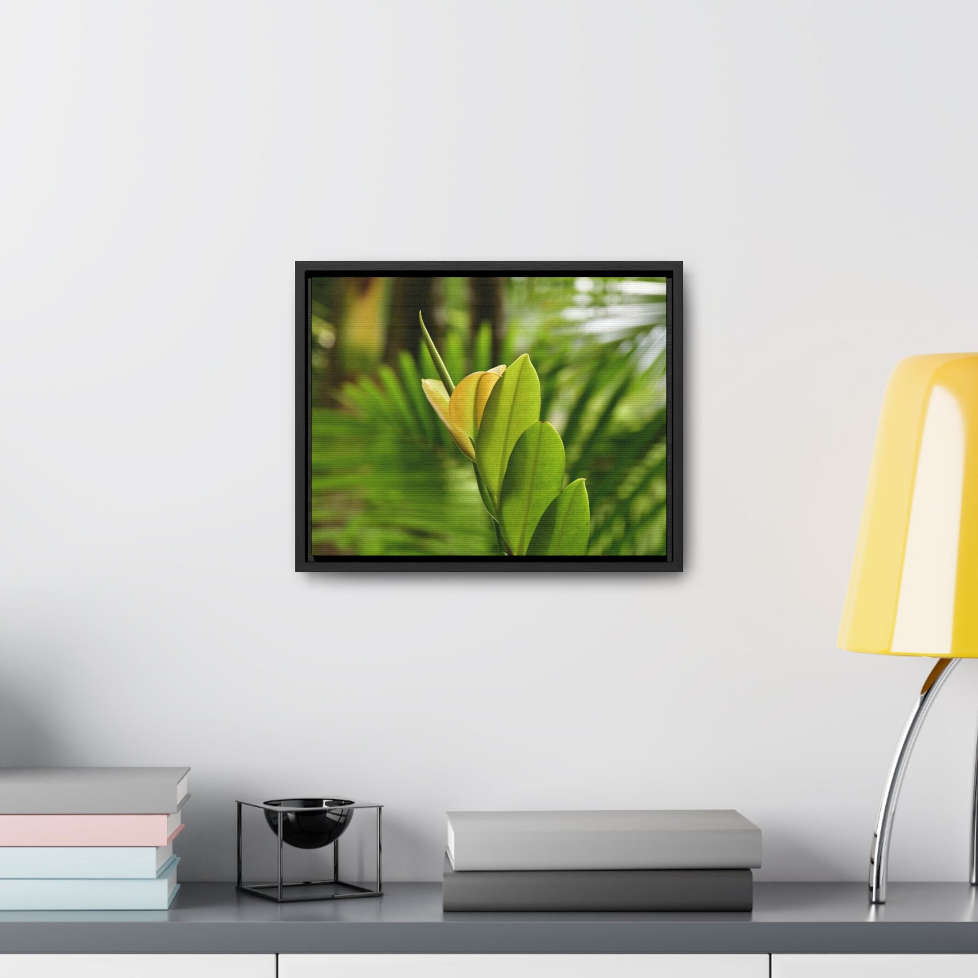 Rainforest Trails & Views - Gallery Canvas Wraps, Horizontal Frame - El Yunque National Forest - Puerto Rico - The beauty of a tree sprout in Tradewinds trail - Green Forest Home