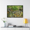 Rainforest Trails & Views - Gallery Canvas Wraps, Horizontal Frame - El Yunque National Forest - Puerto Rico - The Famous La Mina Trail & River - Green Forest Home