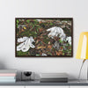 Rainforest Trails & Views - Gallery Canvas Wraps, Horizontal Frame - El Yunque National Forest - Puerto Rico - The huge variety of the Yagrumo Tree leaves - white below - Green Forest Home
