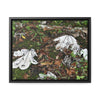 Rainforest Trails & Views - Gallery Canvas Wraps, Horizontal Frame - El Yunque National Forest - Puerto Rico - The huge variety of the Yagrumo Tree leaves - white below - Green Forest Home