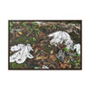 Rainforest Trails & Views - Gallery Canvas Wraps, Horizontal Frame - El Yunque National Forest - Puerto Rico - The huge variety of the Yagrumo Tree leaves - white below - Green Forest Home