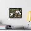 Rainforest Trails & Views - Gallery Canvas Wraps, Horizontal Frame - El Yunque National Forest - Puerto Rico - The huge variety of the Yagrumo Tree leaves - white below - Green Forest Home
