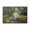 Rainforest Trails & Views - Gallery Canvas Wraps, Horizontal Frame - El Yunque National Forest - Puerto Rico - The pristine upper Rio Sabana river - Green Forest Home