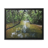 Rainforest Trails & Views - Gallery Canvas Wraps, Horizontal Frame - El Yunque National Forest - Puerto Rico - The pristine upper Rio Sabana river - Green Forest Home