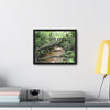 Rainforest Trails & Views - Gallery Canvas Wraps, Horizontal Frame - El Yunque National Forest - Puerto Rico - The pristine upper Rio Sabana river - Green Forest Home