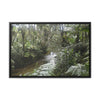 Rainforest Trails & Views - Gallery Canvas Wraps, Horizontal Frame - El Yunque National Forest - Puerto Rico - The pristine upper Rio Sabana river in the dense forest - Green Forest Home