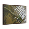 Rainforest Trails & Views - Gallery Canvas Wraps, Horizontal Frame - El Yunque National Forest - Puerto Rico - The pristine upper Rio Sabana river with a boulder with a micro-forest - Green Forest Home