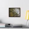 Rainforest Trails & Views - Gallery Canvas Wraps, Horizontal Frame - El Yunque National Forest - Puerto Rico - The pristine upper Rio Sabana river with a boulder with a micro-forest - Green Forest Home
