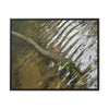 Rainforest Trails & Views - Gallery Canvas Wraps, Horizontal Frame - El Yunque National Forest - Puerto Rico - The pristine upper Rio Sabana river with a boulder with a micro-forest - Green Forest Home