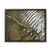Rainforest Trails & Views - Gallery Canvas Wraps, Horizontal Frame - El Yunque National Forest - Puerto Rico - The pristine upper Rio Sabana river with a boulder with a micro-forest - Green Forest Home