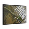 Rainforest Trails & Views - Gallery Canvas Wraps, Horizontal Frame - El Yunque National Forest - Puerto Rico - The pristine upper Rio Sabana river with a boulder with a micro-forest - Green Forest Home