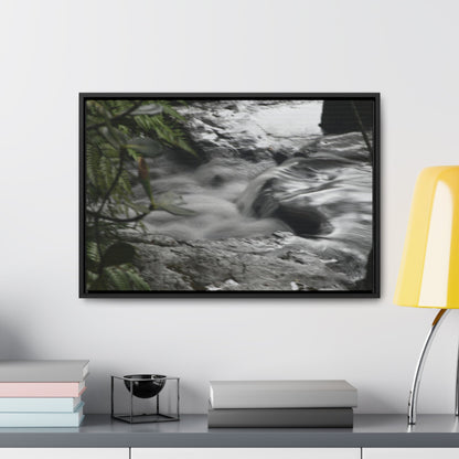 Rainforest Trails & Views - Gallery Canvas Wraps, Horizontal Frame - El Yunque National Forest - Puerto Rico - The Rio Sabana River just before a waterfall - Green Forest Home
