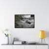 Rainforest Trails & Views - Gallery Canvas Wraps, Horizontal Frame - El Yunque National Forest - Puerto Rico - The Rio Sabana River just before a waterfall - Green Forest Home