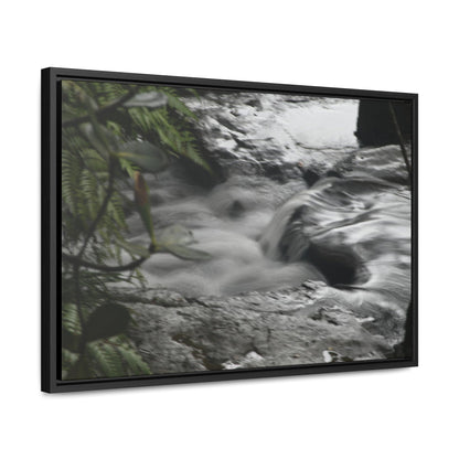 Rainforest Trails & Views - Gallery Canvas Wraps, Horizontal Frame - El Yunque National Forest - Puerto Rico - The Rio Sabana River just before a waterfall - Green Forest Home