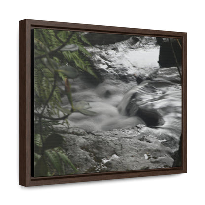 Rainforest Trails & Views - Gallery Canvas Wraps, Horizontal Frame - El Yunque National Forest - Puerto Rico - The Rio Sabana River just before a waterfall - Green Forest Home