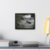 Rainforest Trails & Views - Gallery Canvas Wraps, Horizontal Frame - El Yunque National Forest - Puerto Rico - The Rio Sabana River just before a waterfall - Green Forest Home