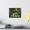 Rainforest Trails & Views - Gallery Canvas Wraps, Horizontal Frame - El Yunque National Forest - Puerto Rico - The sierra palm forest canopy before Hurricane Maria in 2017 - Green Forest Home