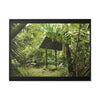 Rainforest Trails & Views - Gallery Canvas Wraps, Horizontal Frame - El Yunque National Forest - Puerto Rico - Tradewinds Trail shelter - Green Forest Home