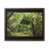 Rainforest Trails & Views - Gallery Canvas Wraps, Horizontal Frame - El Yunque National Forest - Puerto Rico - Tradewinds Trail shelter - Green Forest Home