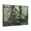 Rainforest Trails & Views - Gallery Canvas Wraps, Horizontal Frame - El Yunque National Forest - Puerto Rico - Tradewinds trail tree-jungle in the cloud forest - Green Forest Home