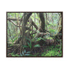 Rainforest Trails & Views - Gallery Canvas Wraps, Horizontal Frame - El Yunque National Forest - Puerto Rico - Tradewinds trail tree-jungle in the cloud forest - Green Forest Home