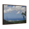 Rainforest Trails & Views - Gallery Canvas Wraps, Horizontal Frame - El Yunque National Forest - Puerto Rico - Urbanization gets closer to EYNF - Luquillo beach coast & buildings - Green Forest Home