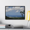 Rainforest Trails & Views - Gallery Canvas Wraps, Horizontal Frame - El Yunque National Forest - Puerto Rico - Urbanization gets closer to EYNF - Luquillo beach coast & buildings - Green Forest Home