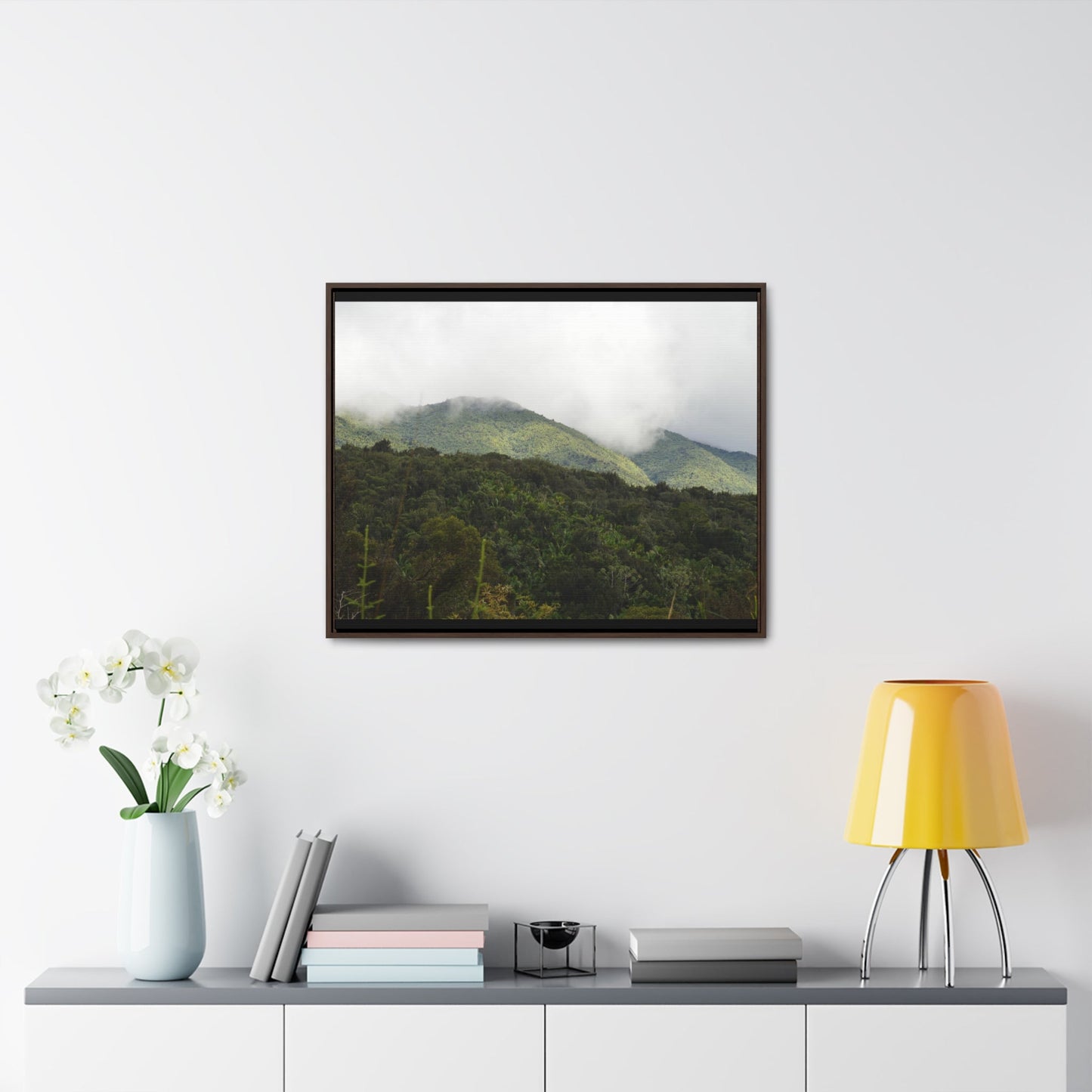 Rainforest Trails & Views - Gallery Canvas Wraps, Horizontal Frame - El Yunque National Forest - Puerto Rico - View from Closed PR191 road - Green Forest Home