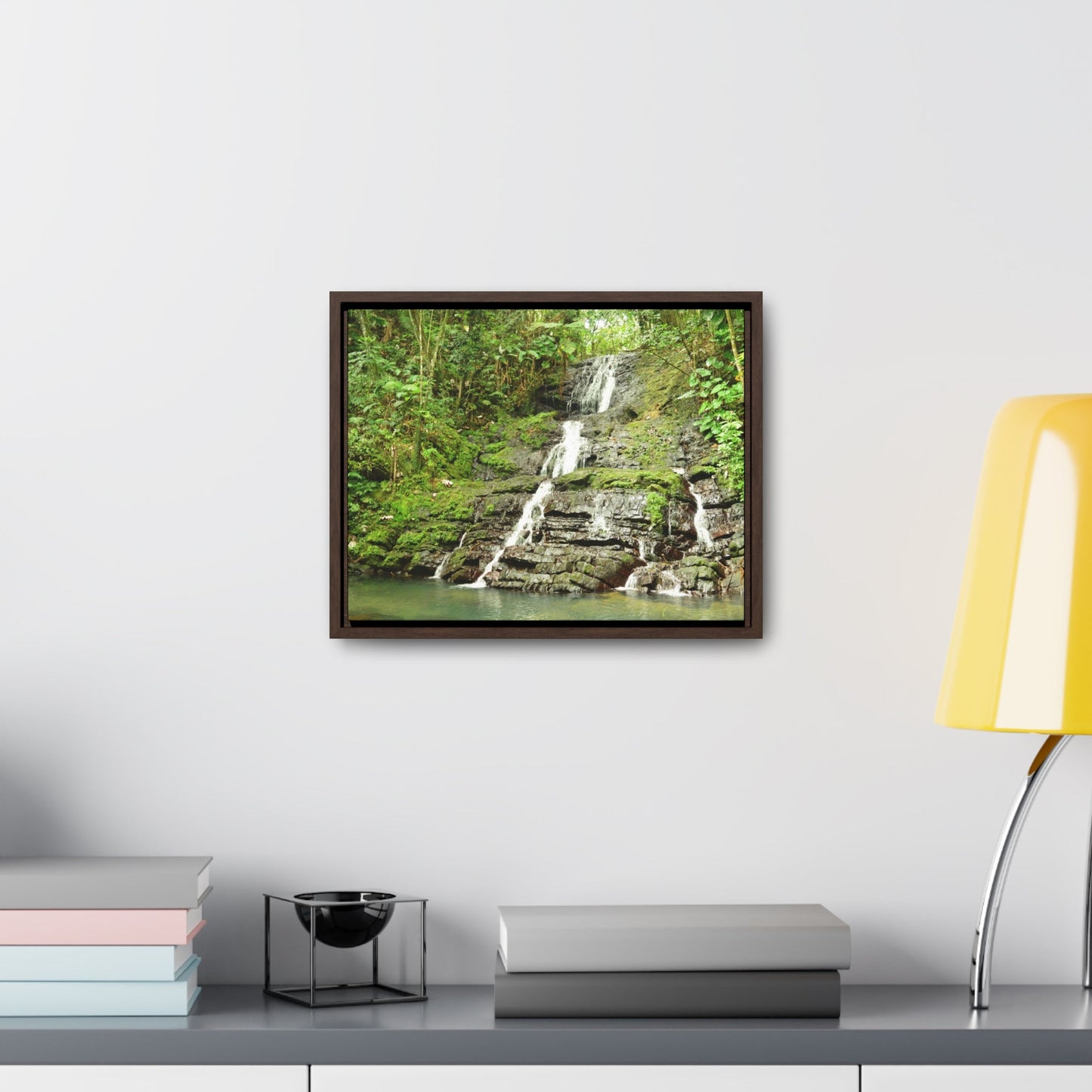 Rainforest Trails & Views - Gallery Canvas Wraps, Horizontal Frame - El Yunque National Forest - Puerto Rico - View from La Coca Trail - Green Forest Home