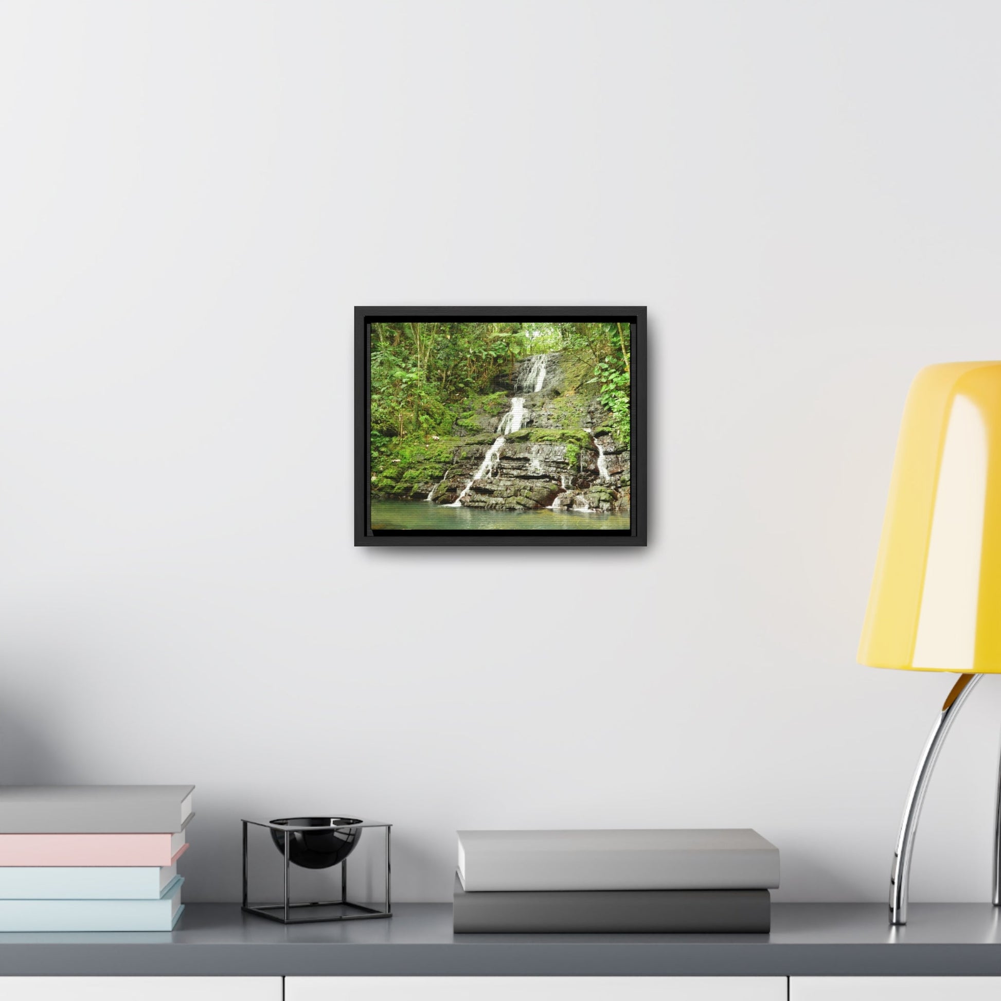 Rainforest Trails & Views - Gallery Canvas Wraps, Horizontal Frame - El Yunque National Forest - Puerto Rico - View from La Coca Trail - Green Forest Home