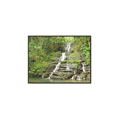 Rainforest Trails & Views - Gallery Canvas Wraps, Horizontal Frame - El Yunque National Forest - Puerto Rico - View from La Coca Trail - Green Forest Home