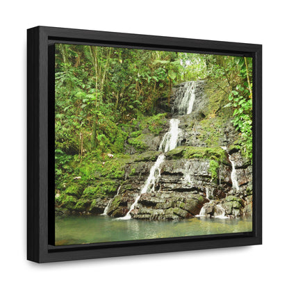 Rainforest Trails & Views - Gallery Canvas Wraps, Horizontal Frame - El Yunque National Forest - Puerto Rico - View from La Coca Trail - Green Forest Home