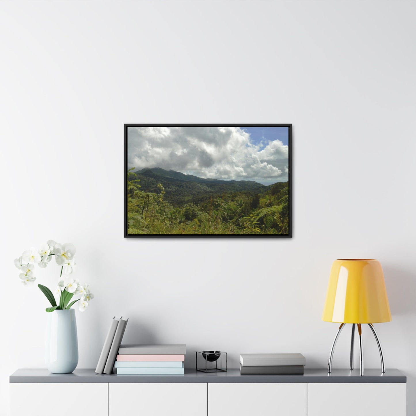 Rainforest Trails & Views - Gallery Canvas Wraps, Horizontal Frame - El Yunque National Forest - Puerto Rico - View from PR191 closed forest road - Green Forest Home